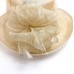 Betmar New York Hat Wedding Kentucky Derby Cream Mesh Flower Band DAMAGED  eb-88810861